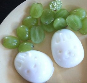Japanese egg molds become bunny eggs!