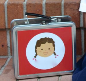 Hey, it's a lunch box that looks like my kid!